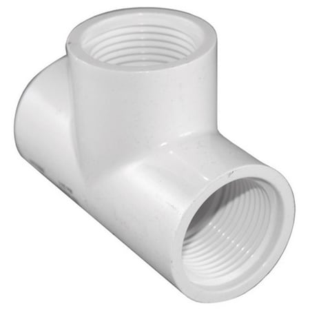 Charlotte Pipe And Foundry PVC 02402 0600 0.5 x 0.5 x 0.5 in. Tee 4086229